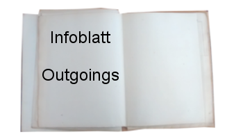 Infoblatt Outgoings Buchbutton
